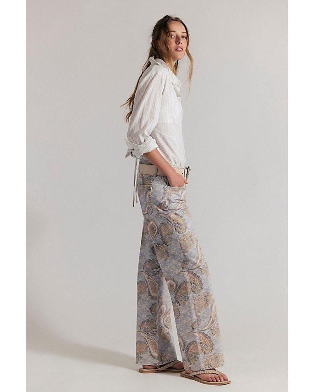 Free People Tennessee Low-Rise Illusion Jeans